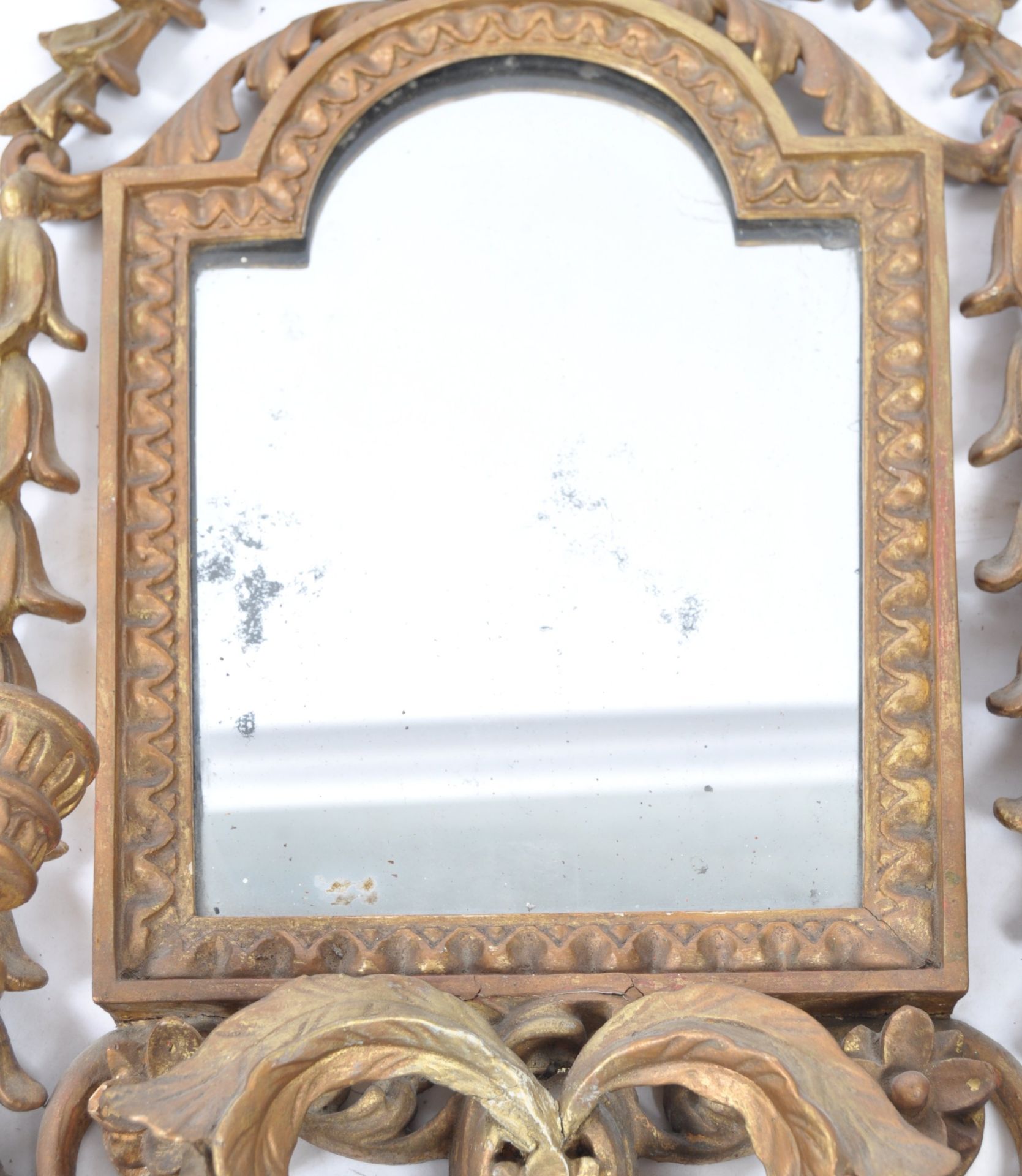 19TH CENTURY GIRANDOLE GILT WOOD FLORENTINE WALL MIRRORS - Bild 10 aus 16