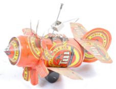 20TH CENTURY SCRATCH BUILT INDIAN BEER CAN AEROPLANE MODEL