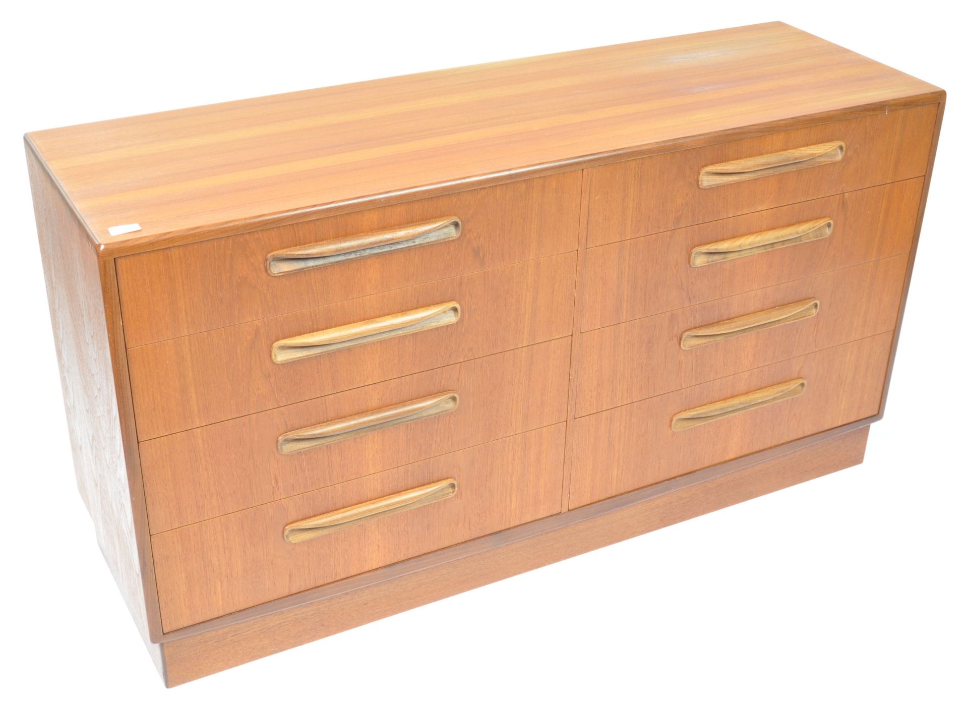 VICTOR B WILKINS FOR G-PLAN TEAK FRESCO DOUBLE CHEST OF DRAWERS - Bild 2 aus 5