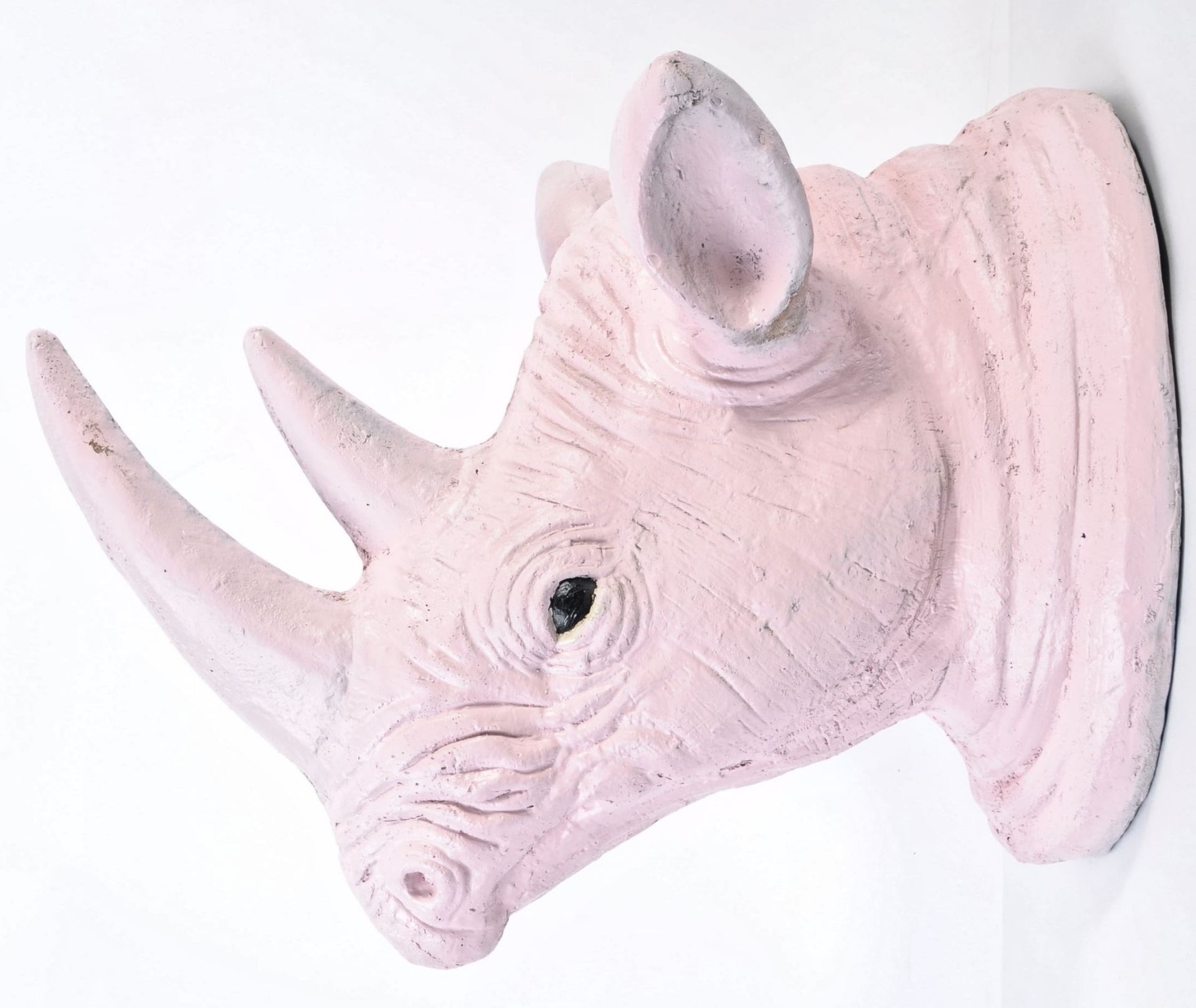 TAXIDERMY STYLE FIBREGLASS RHINO HEAD EVENT DISPLAY