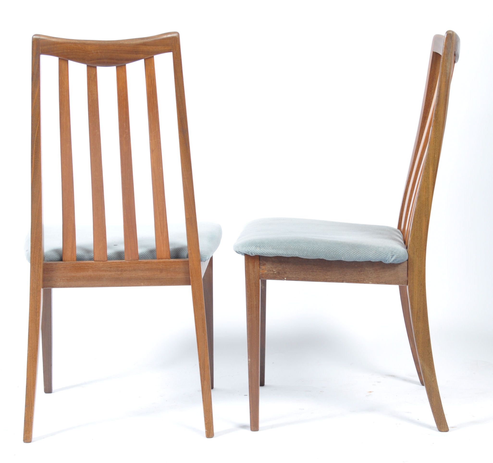 LESLIE DANDY FOR G-PLAN SET OF 4 TEAK WOOD DINING CHAIRS - Image 5 of 5