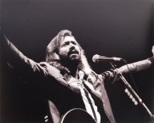 BARRY GIBB - THE BEEGEES - AUTOGRAPHED 8X10" BLACK