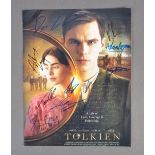 TOLKIEN - 2019 - RARE FULL CAST AUTOGRAPHED POSTER