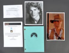 PATRICK SWAYZE'S PERSONAL READING COPY OF ' GHOST