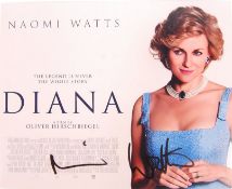 NAOMI WATTS - DIANA - AUTOGRAPHED 8X10" PHOTOGRAPH