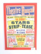 RARE VINTAGE PAUL RAYMOND STRIPTEASE EROTIC POSTER