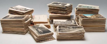 A large collection of Foreign postcards (1750). Antique to vintage worldwide views. some still in
