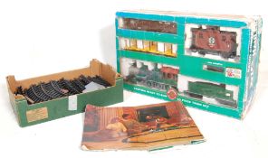 An original vintage Bachmann Radio Control Big Hauler 55 piece train set. Featuring a Big 5 unit