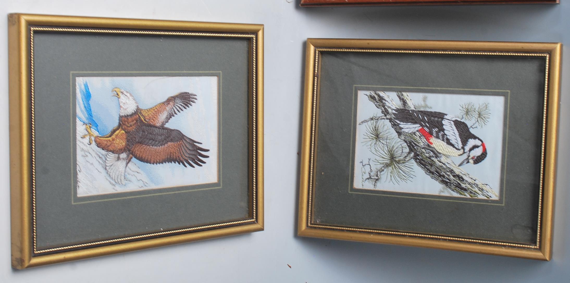 A mixed group of framed and glazed Cash's silk woven miniature pictures / cards to include 'Rolls - Image 7 of 10