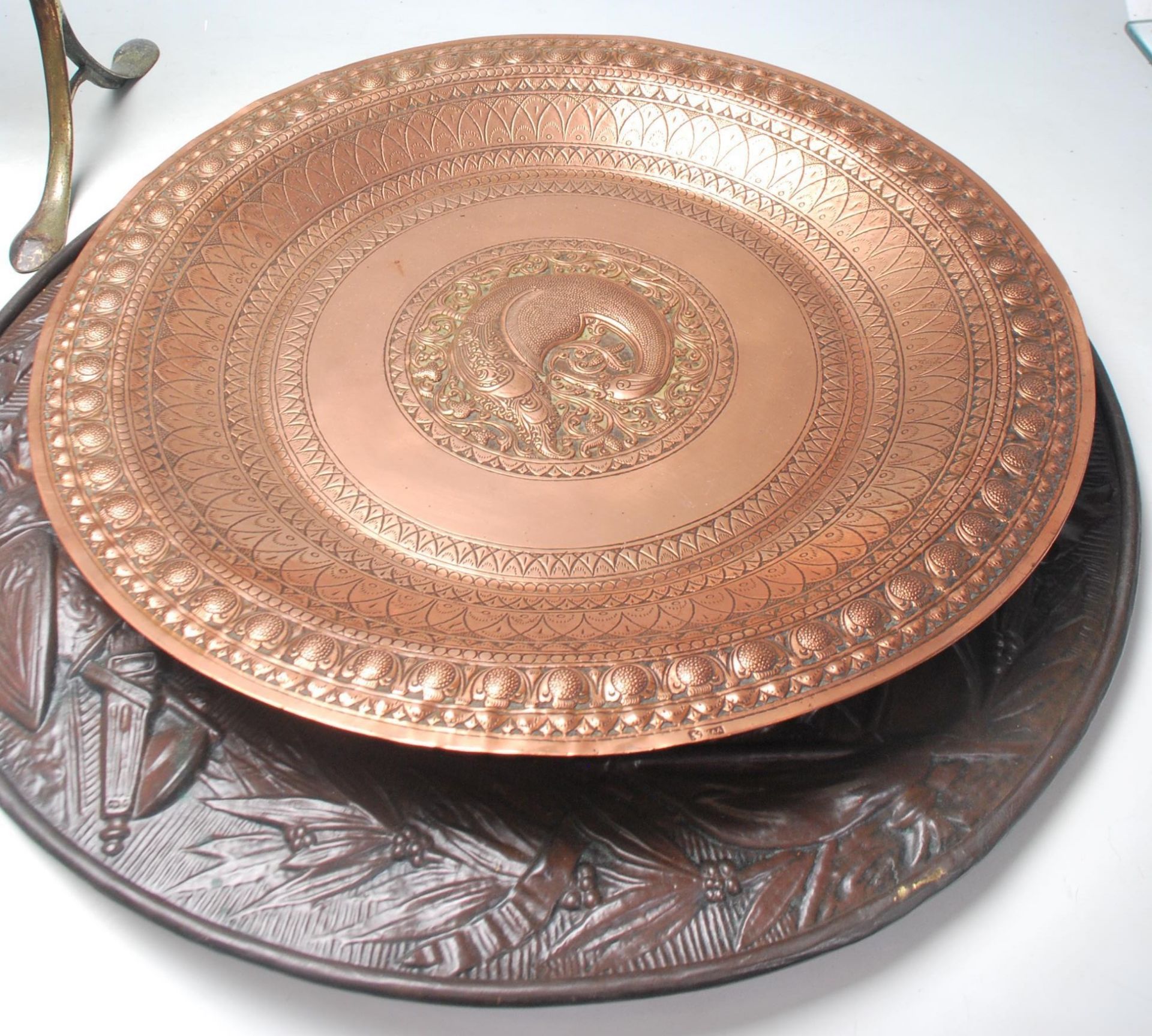 A good collection of early 20th century brass and copper items to include - Bild 5 aus 17