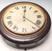 A 19th century Victorian mahogany station clocK