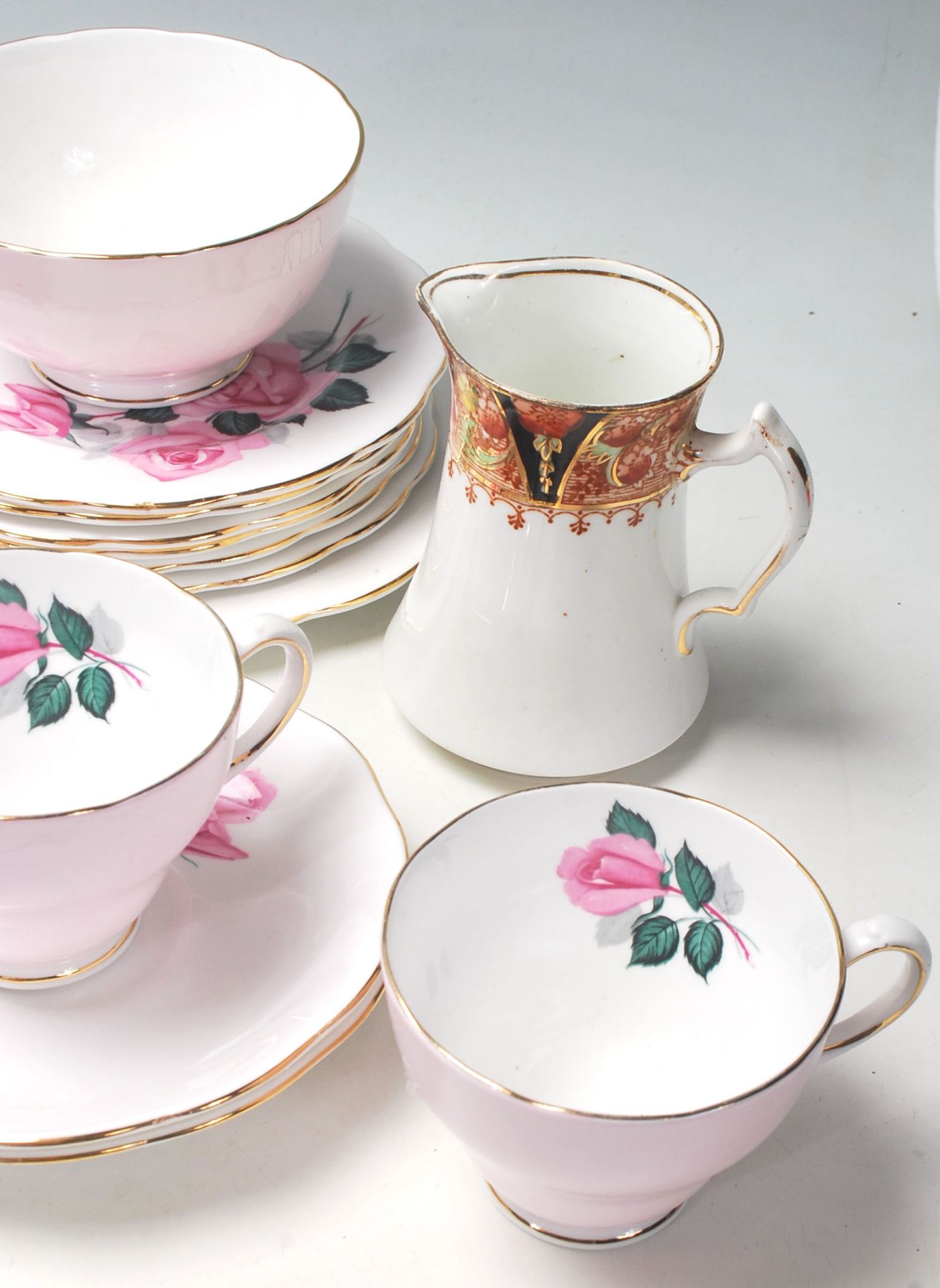 Two vintage retro English china tea sets to include a Park Place china Imari pattern tea set - Image 7 of 9