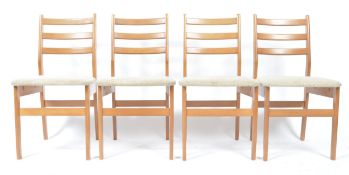 BRITISH 20TH CENTURY DESIGN - 4 RETRO 1960'S DINING CHAIRS