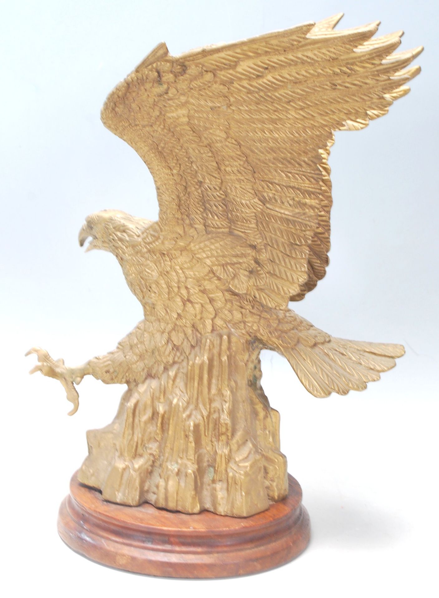 An early 20th Century American gilded brass eagle - Bild 3 aus 6