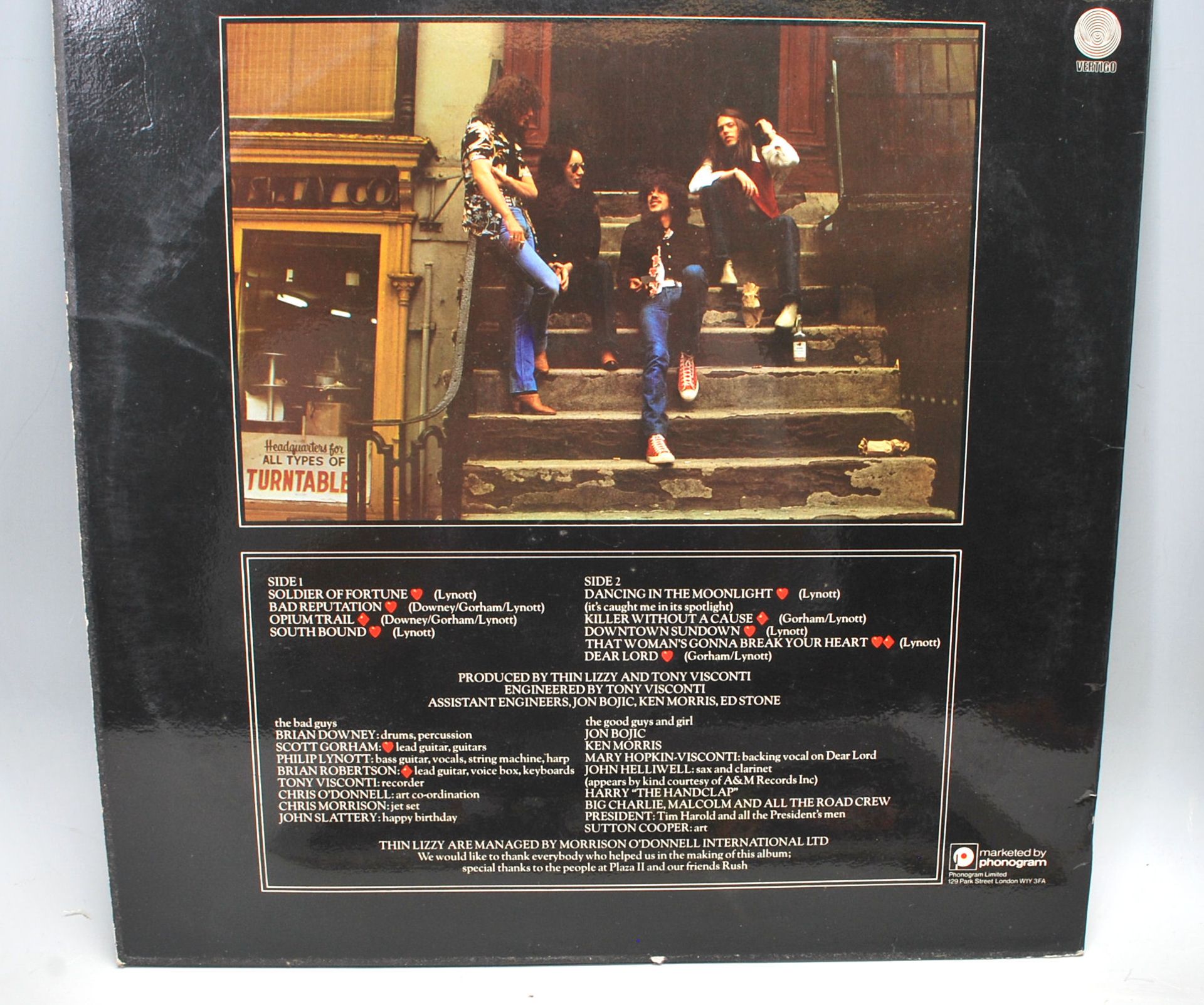 A group of four vinyl long play record albums by Thin Lizzy to include a – – Original Vertigo U.K. - Bild 2 aus 5