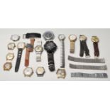 A collection of retro vintage 20th century wristwatch’s to include Timex, Presta, Breitling,