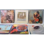 A mixed group of vinyl long play LP record albums of varying artists to include Grateful Dead From