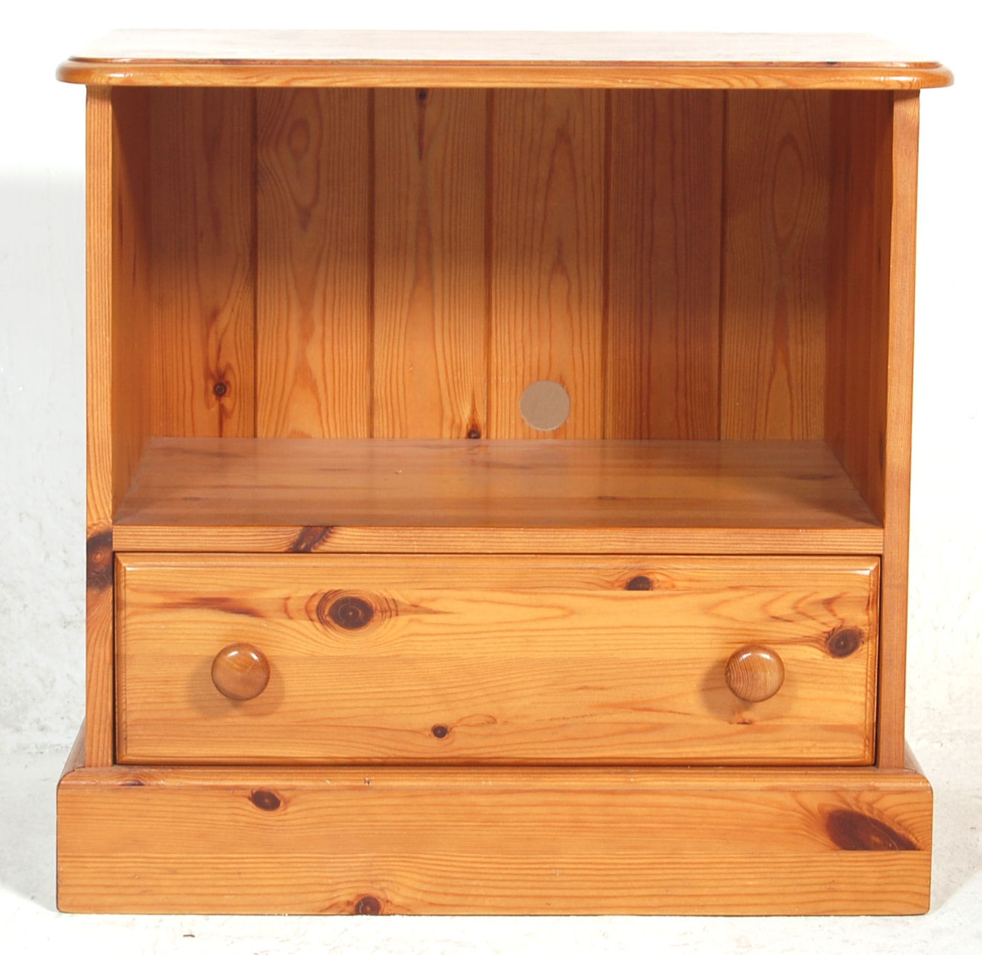 A collection of 20th Century pine furniture to include a single door cupboard with a turned knob - Bild 7 aus 13