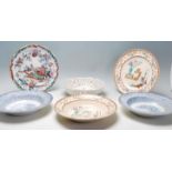 A collection of antique ceramics, mosty dating from the 19th Century to include two Copeland &