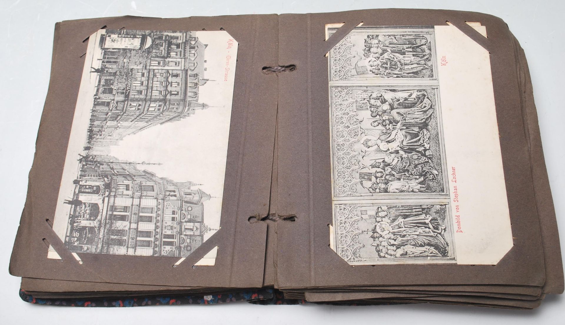 A 19th century Victorian postcard album filled with greetings cards, artist-type cards, views of - Bild 5 aus 12