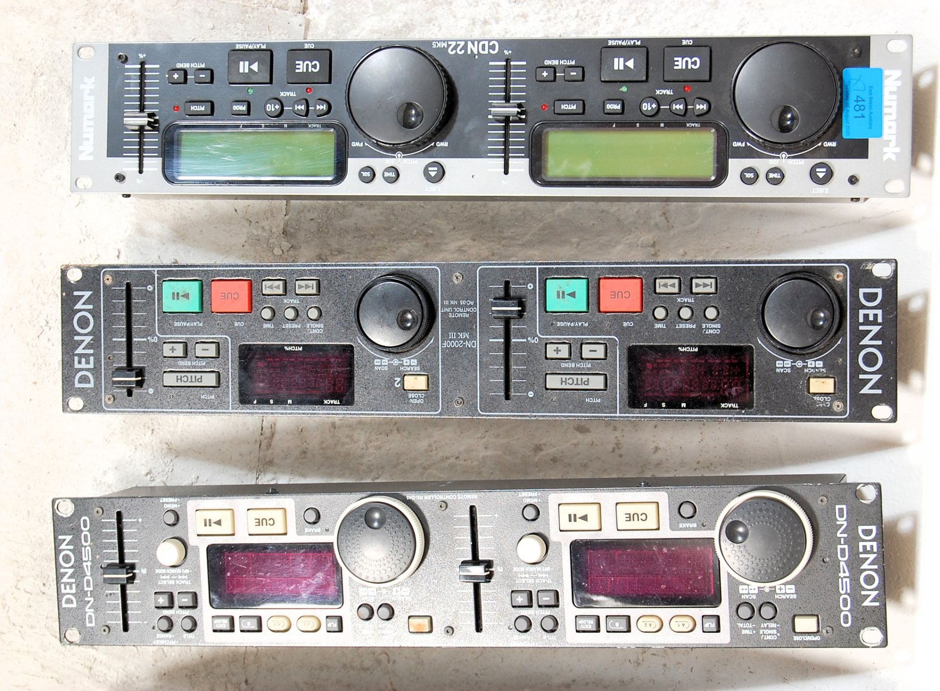 A collection of vintage audio and dj equipment to include a Denon DN-D4500, DN -1800F, Denon DN- - Bild 2 aus 4
