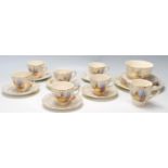 A vintage 1930s fine bone china 21 piece tea servi