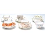 A good collection of 20th century Edwardian porcelain and ceramics to include cups and saucers
