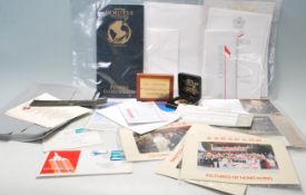 A collection of Concorde related ephemera celebrating its round the world tour dated 8-23 Nov 1986