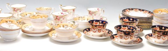 Two vintage Royal Albert English china tea services to include an Imari pattern tea service