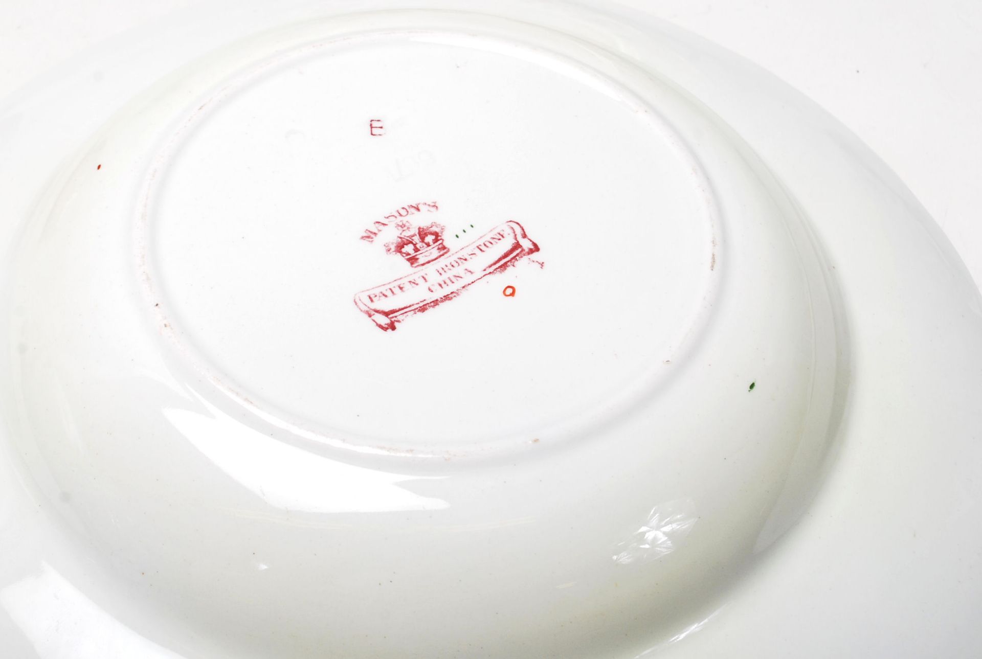 A quantity of 19th Century Mason’s Ironstone china comprising of dining plates with typically floral - Image 12 of 12