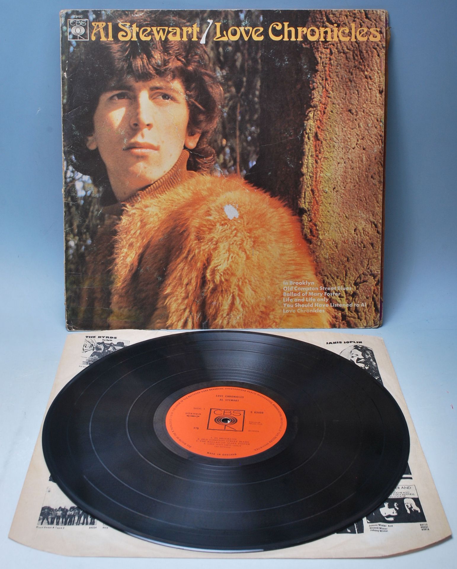 A vinyl long play LP record album by Al Stewart – Love Chronicles – Original CBS 1st U.K. Press –