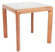 A retro vintage 1950's mid century teak wood and tile top G-plan square coffee - side table. The
