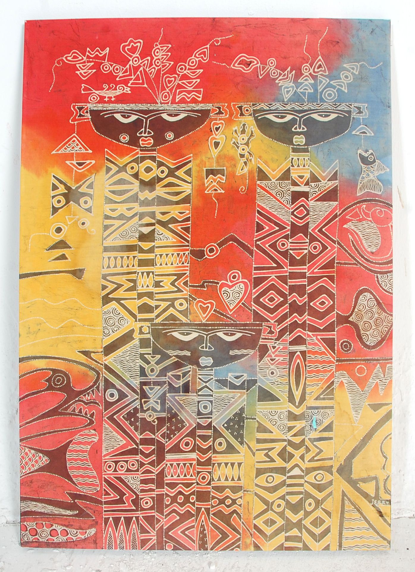 A mid 20th Century African Tribal dyed fabric prin - Bild 2 aus 5