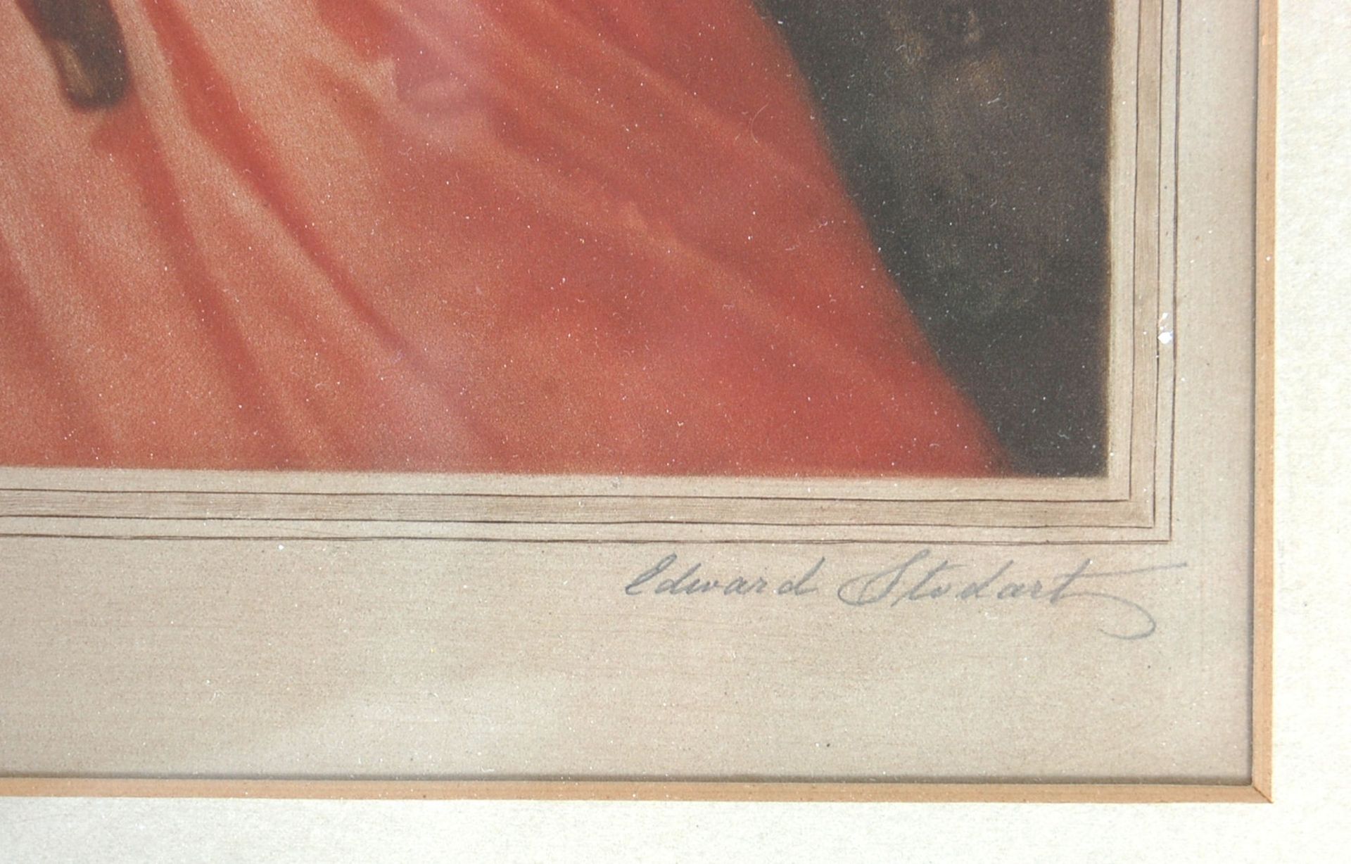 Edward Stodart(1841-1914) -  An antique 19th Century portrait print to depicting a lady in a red - Bild 16 aus 22