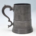 An antique 19th Century Victorian large pewter tankard trophy inscribed for 'St. Peter's Boat