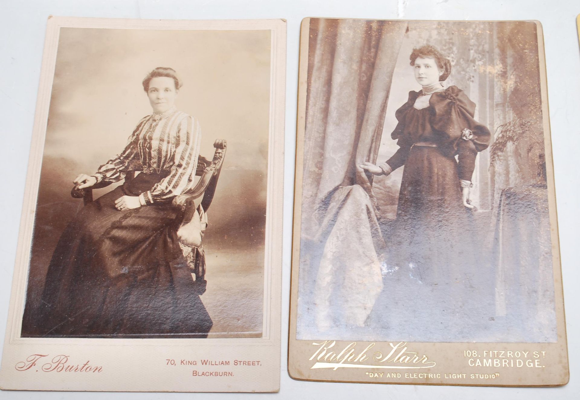 Cabinet photographs x64 Victorian examples. Photographers from all over UK.Good range of Fashion & - Bild 15 aus 24