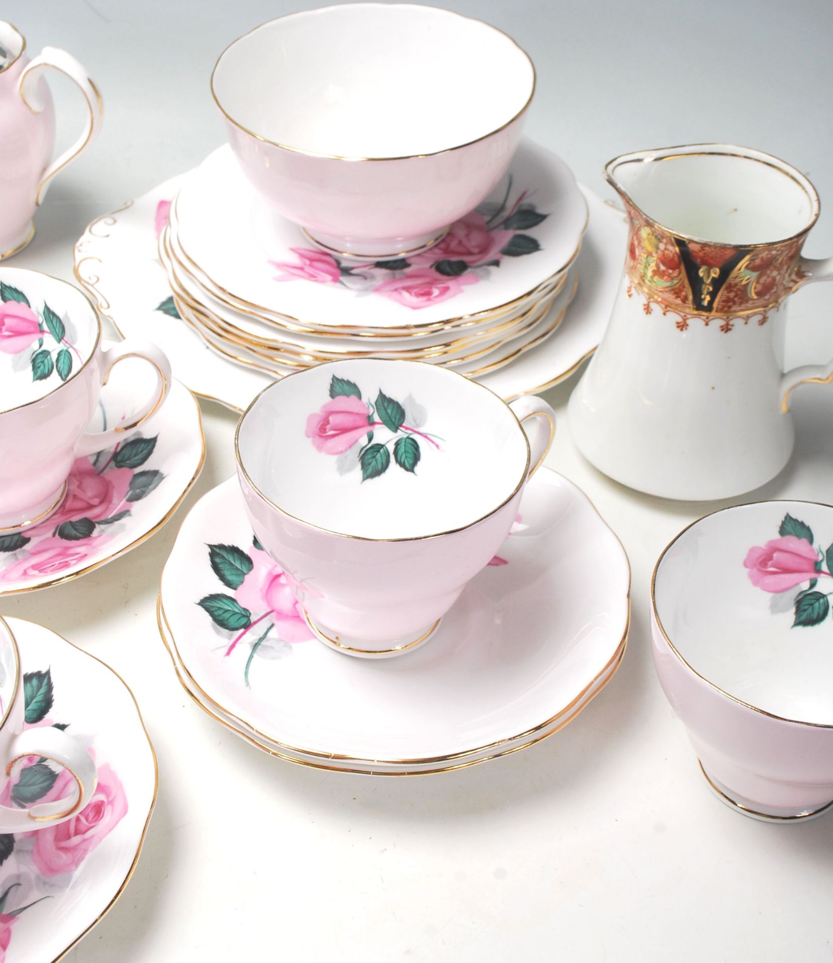 Two vintage retro English china tea sets to include a Park Place china Imari pattern tea set - Image 6 of 9