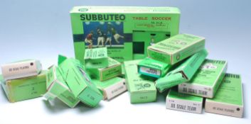 A large collection of vintage retro toy Subbuteo football team table soccer figures , part