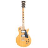 A vintage 1970s Kay K-30 Les Paul style electric guitar having chrome tunings pegs to the