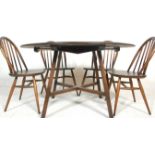 Lucian Ercolani for Ercol Furniture - A retro vintage mid 20th Century dark beech and elm drop