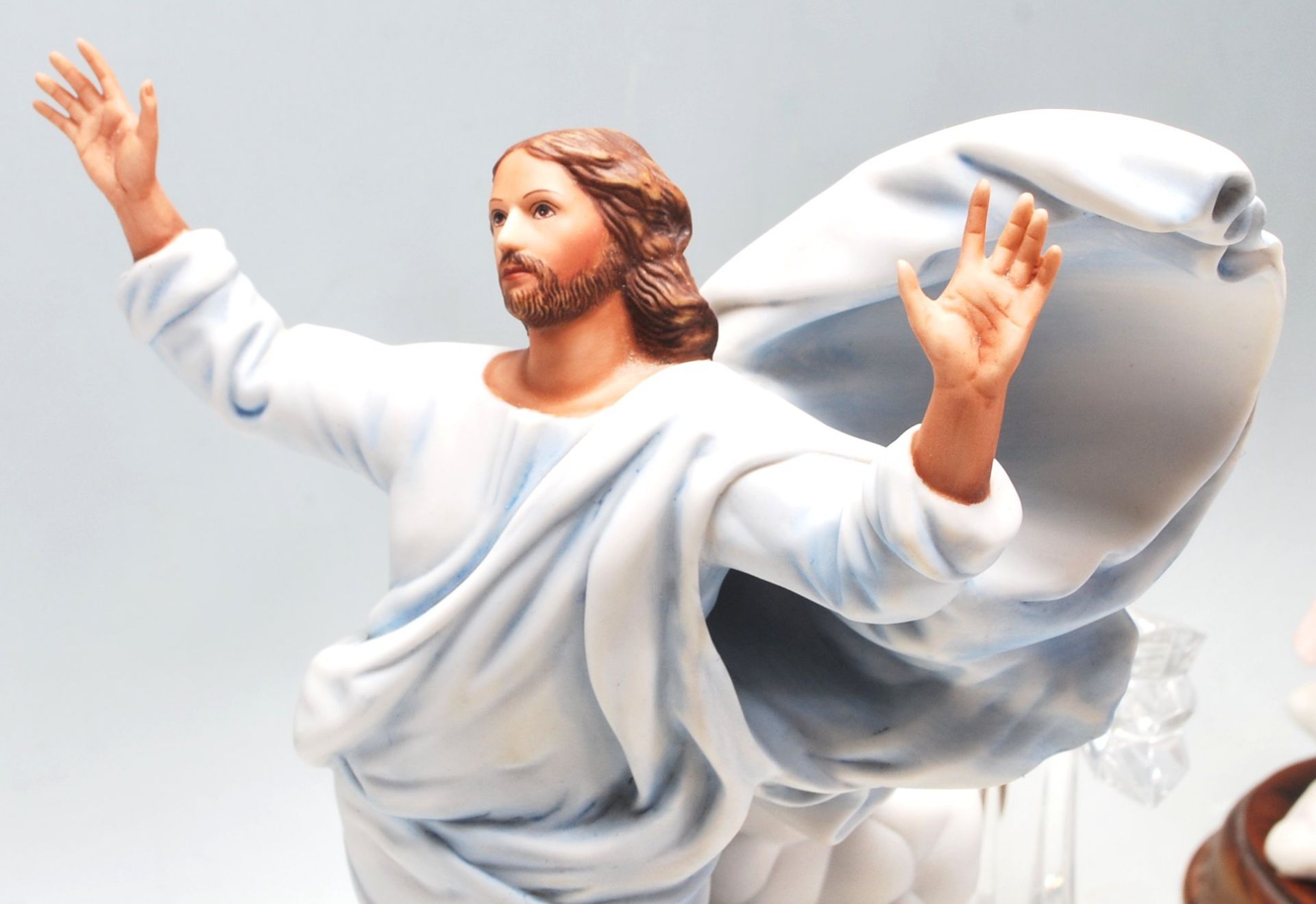 The Transfiguration by Franklin Mint hand painted fine porcelain ceramic figurine depicting Christ - Bild 6 aus 6