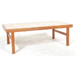 Trioh - A retro vintage 1960's Danish teak wood and tile top coffee - occasional table by Trioh of