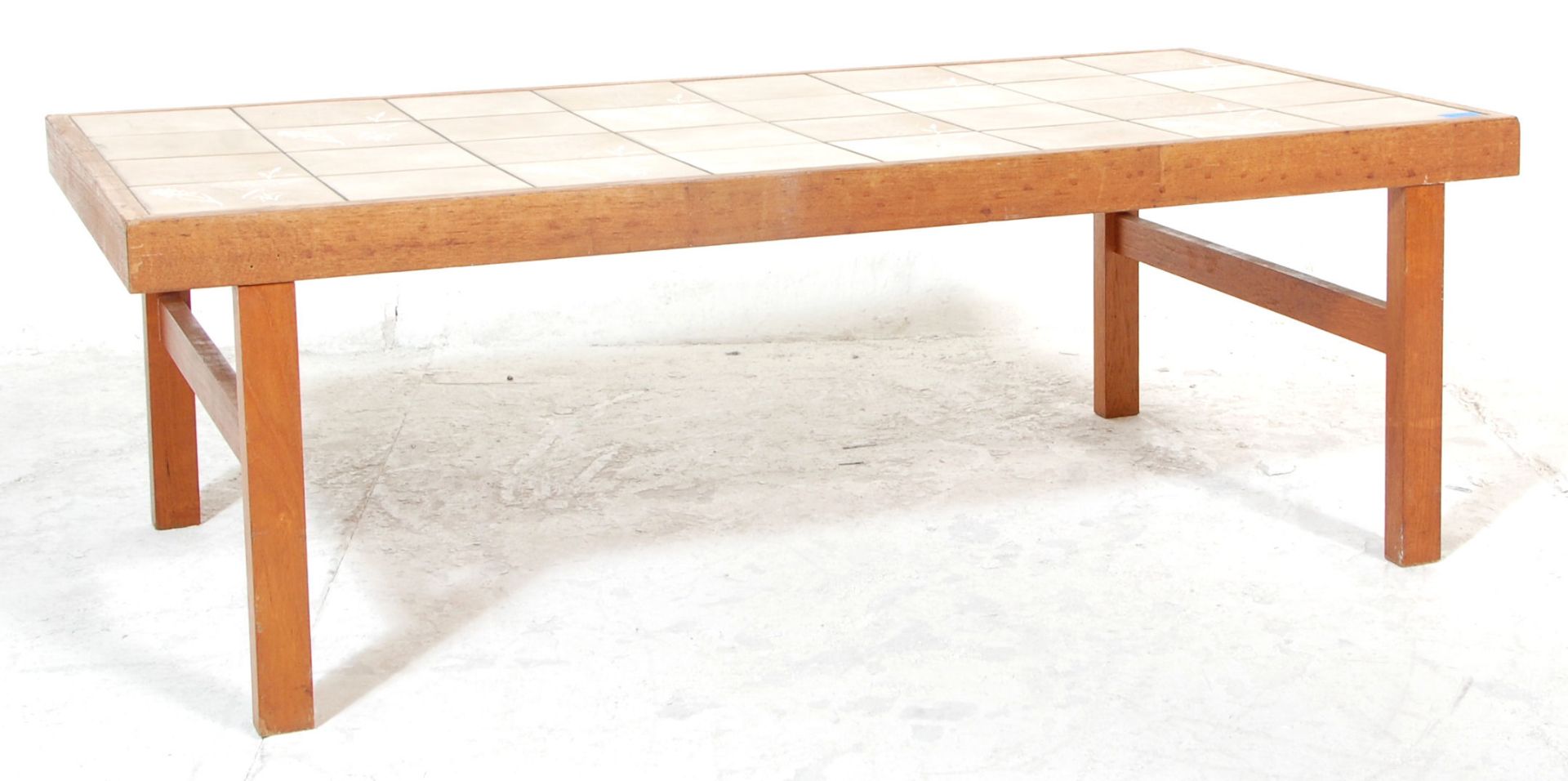 Trioh - A retro vintage 1960's Danish teak wood and tile top coffee - occasional table by Trioh of