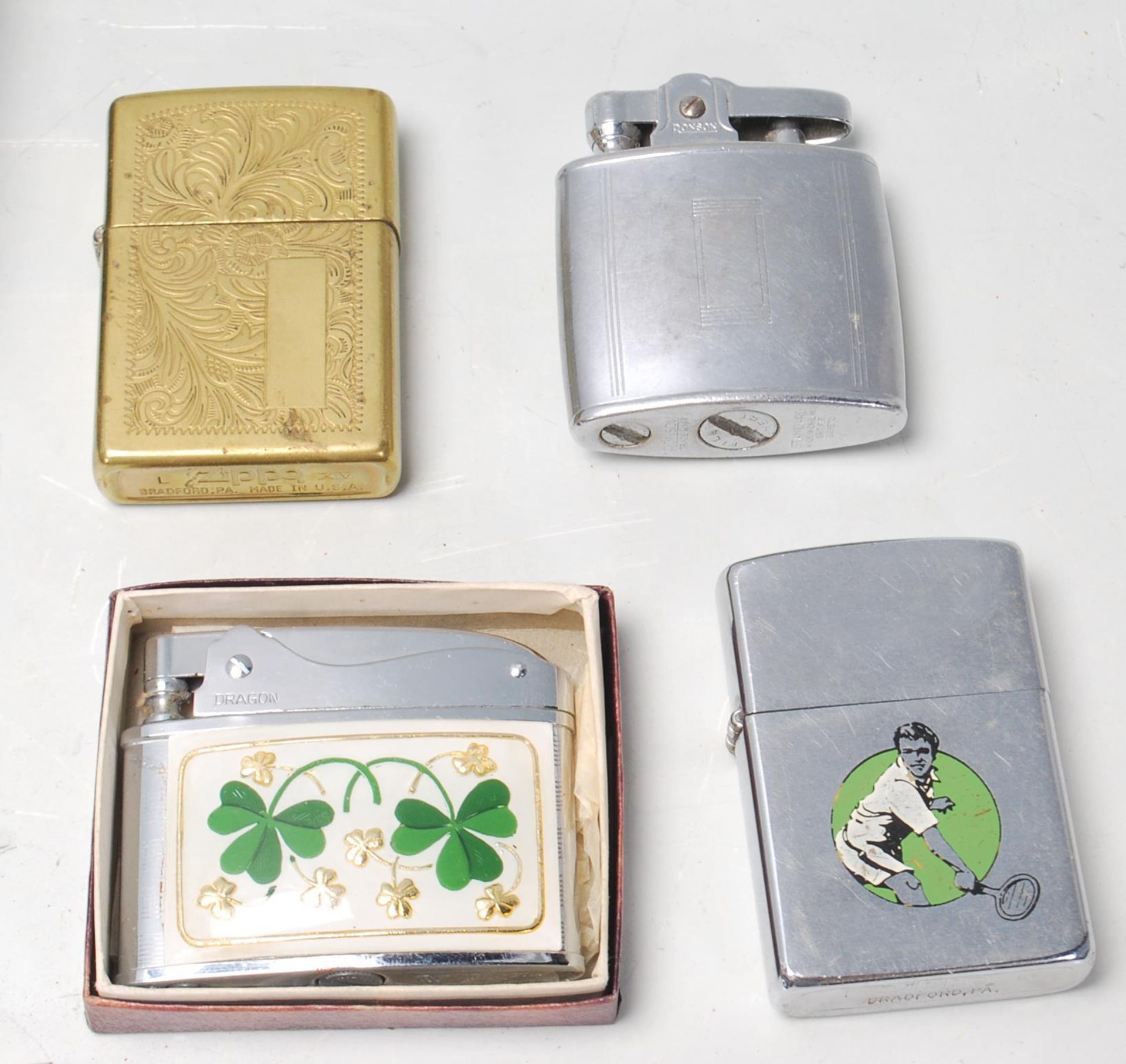 A good collection of vintage retro lighters to include two Ronson lighters, two Zippo lighters and - Bild 4 aus 18