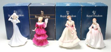 A collection of four Royal Doulton lady’s to include Olivia HN3717, Yours Forever HN3354, Jennifer