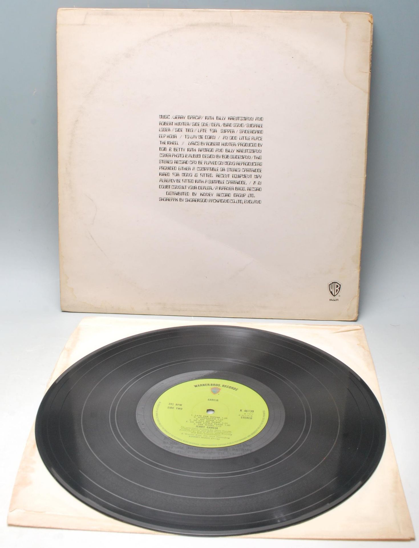 A vinyl long play LP record album by Jerry Garcia – Garcia – Original Warner Bros 1st U.K. - Bild 3 aus 4