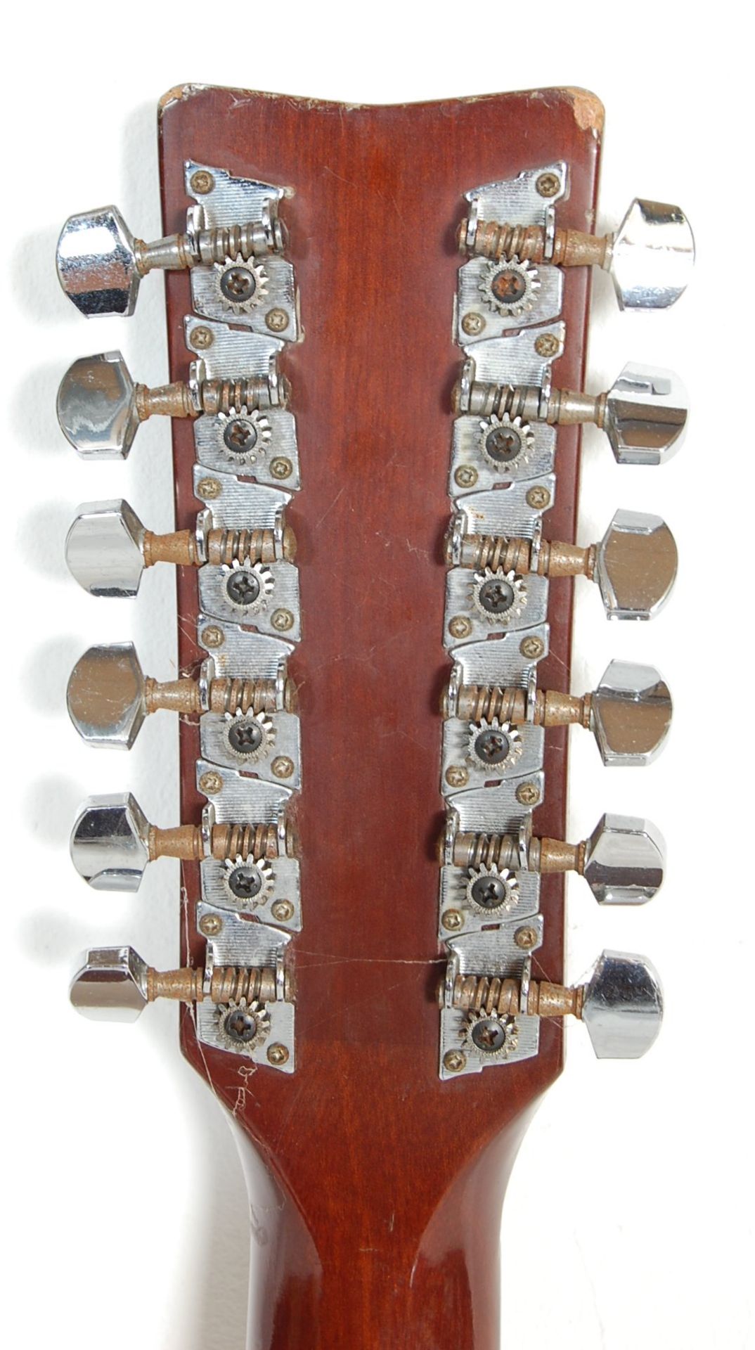 A vintage Yamaha FG 410 12A twelve string acoustic guitar instrument having the Yamaha stamp to - Bild 5 aus 5
