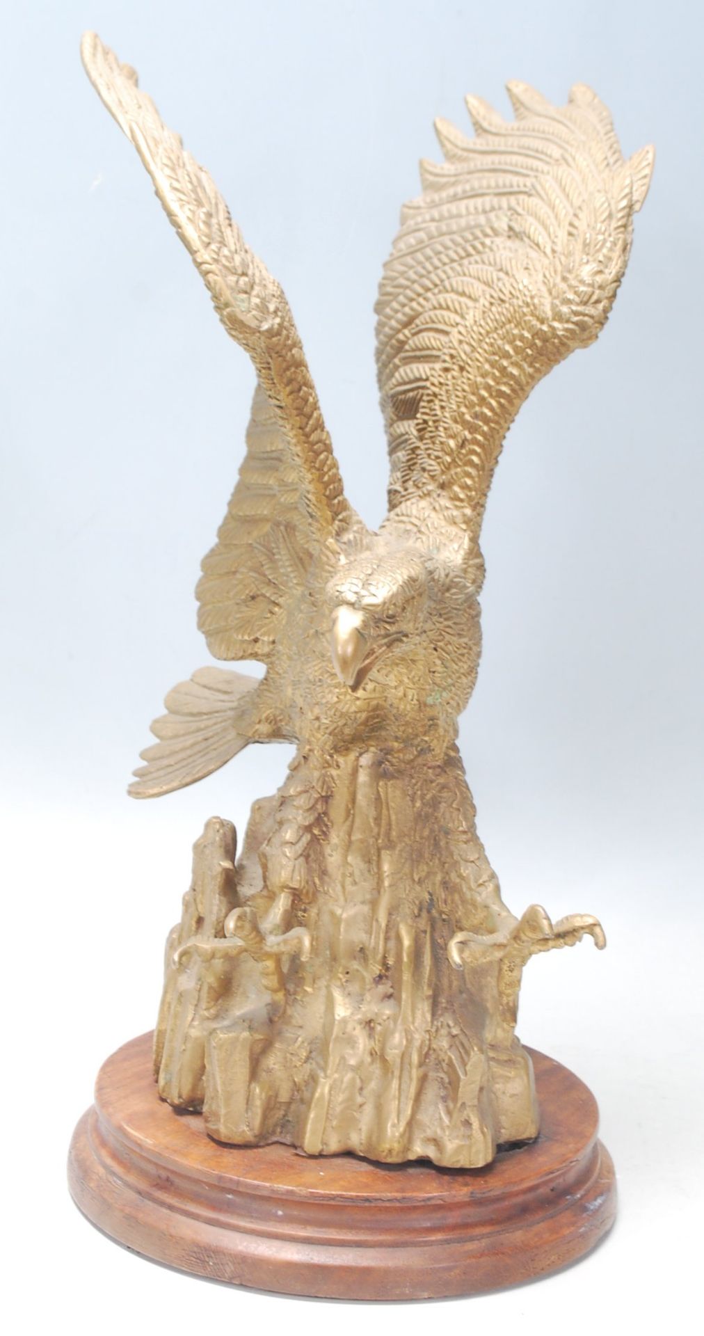 An early 20th Century American gilded brass eagle - Bild 4 aus 6