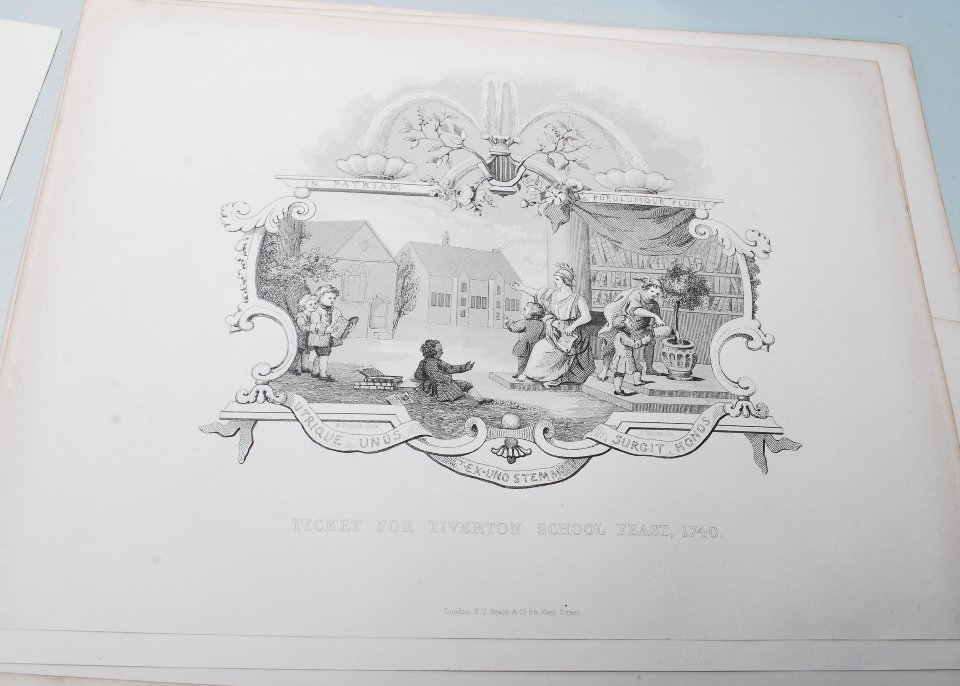 A large collection of approximately 58 antique prints / illustrations after William Hogarth and - Image 7 of 10
