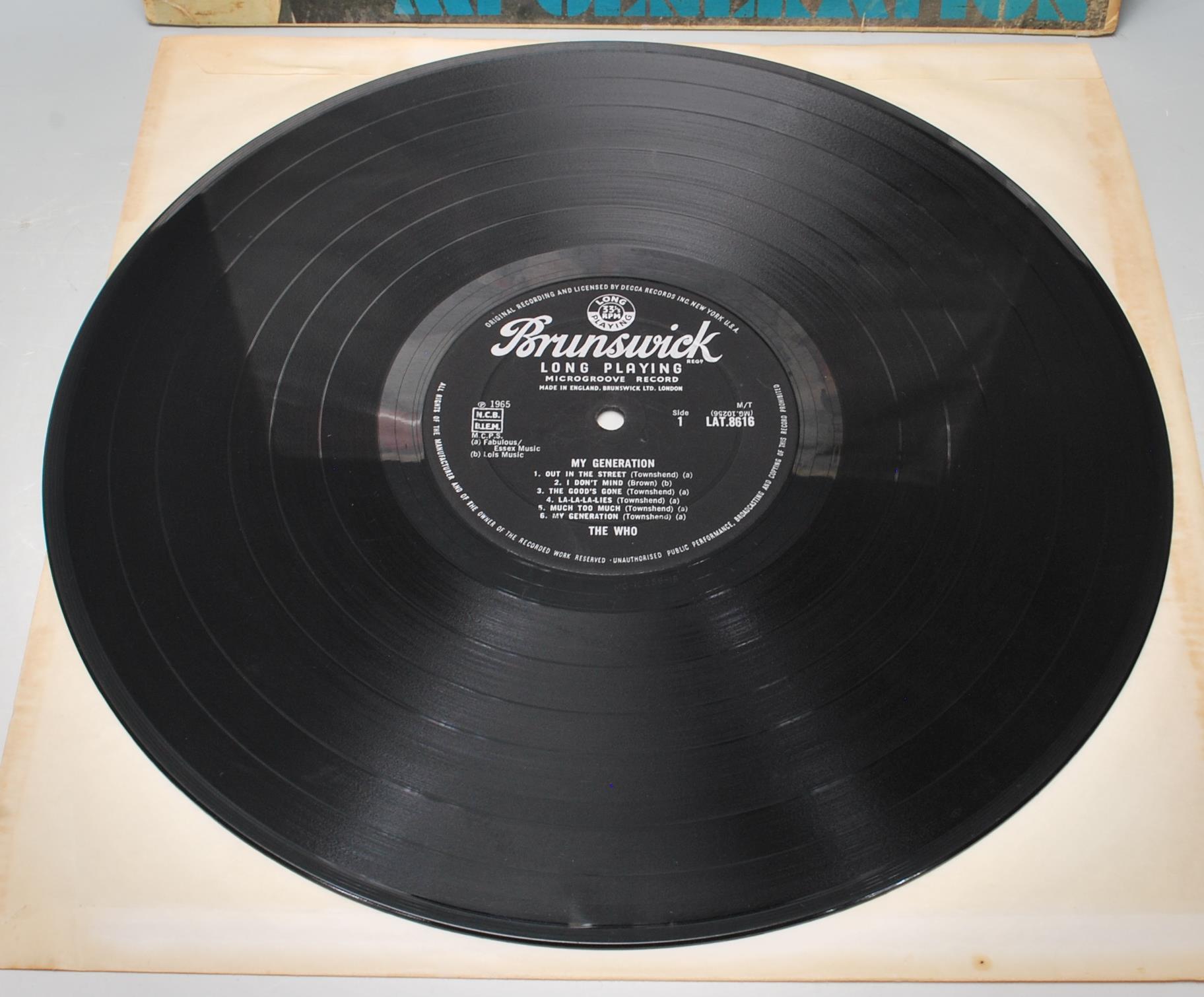 A vinyl long play LP record album by The Who – My Generation – Original Brunswick 1st U.K. Press – - Image 3 of 4